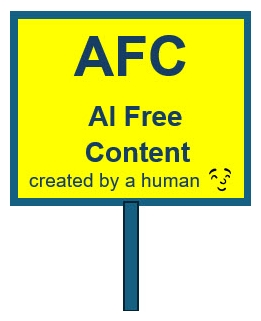 Notice 'AI Free Content'